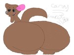 anthro big_butt butt female huge_butt solo cornychilicheesedogs doodlefox_(artist) disney winnie_the_pooh_(franchise) kanga kangaroo macropod mammal marsupial hi_res