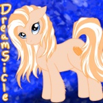 blue_eyes creamsicle female feral fetlocks fur letters long_mane long_tail orange_body orange_fur solo tail jeroba_(artist) hasbro my_little_pony dreamsicle_swirl equid equine horse mammal pony 1:1 low_res