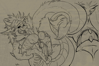 anthro anus balls bodily_fluids butt butt_grab close-up cowgirl_position cum cum_in_vagina cum_inside duo erection female female_on_top female_penetrated from_front_position genital_fluids genitals grey_background hand_on_butt leg_grab licking licking_lips long_penis lying male male/female male_on_bottom male_penetrating male_penetrating_female nude on_back on_bottom on_top penetration penile penile_penetration penis penis_in_vagina pull_out raised_tail rear_view self_lick sex simple_background straddling tail textured_background thick_penis tongue tongue_out vaginal vaginal_penetration vulva razr mythology synxirazu-niam_(character) dragon mythological_creature mythological_scalie scalie unknown_species 2010 3:2 line_art
