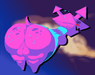 abstract_background anthro anus ass_up backsack balls bent_over big_butt blue_clothing blue_dress blush bodily_fluids breasts butt clothing dress embarrassed exposed_butt freckled_butt freckles genitals gynomorph intersex perineum pink_balls pink_body pink_skin presenting side_boob small_anus smile solo spiral spiral_eyes standing sweat sweatdrop thick_thighs alexis_wasilla deltarune undertale_(series) darkner digital_creature monster virovirokun digital_media_(artwork) microsoft_paint_(artwork) shaded