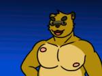 >:3 anthro blue_background eyewear glasses gradient_background male moobs nipples pecs simple_background solo gerbor morenatsu kounosuke_(morenatsu) canid canine mammal raccoon_dog tanuki 2016 2d_animation 4:3 animated low_res short_playtime