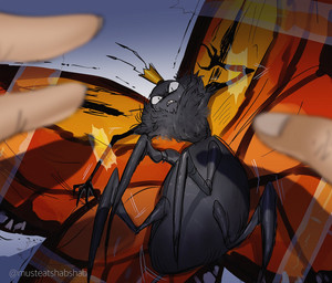 ambiguous_gender ambiguous_human antennae_(anatomy) arthropod_abdomen bound crown duo eyespots feral first_person_view headgear insect_wings male markings mostly_offscreen_character scared solo_focus tape taped_arms wings musteatshabshab disney hoppers_(disney) pixar titus_(hoppers) arthropod butterfly human insect lepidopteran mammal monarch_butterfly hi_res