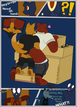 anal anthro bottomwear bottomwear_down box briefs canon_couple cigarette cigarette_in_mouth clothed clothing clothing_aside container door duo exclamation_point eyebrows eyewear fangs fur glasses interrobang interspecies male male/male male_penetrated male_penetrating male_penetrating_male object_in_mouth pants pants_down partially_clothed penetration question_mark raised_eyebrow sex simple_background smile smoking smoking_cigarette sudden teeth text underwear underwear_aside underwear_down conditional_dnp notkastar night_in_the_woods angus_delaney bea_santello gregg_lee mae_borowski bear canid canine crocodile crocodilian domestic_cat felid feline felis fox mammal reptile scalie 2019 alpha_channel comic english_text hi_res signature