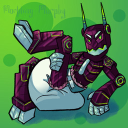 ambiguous_gender antennae_(anatomy) atom big_diaper diaper green_background green_eyes machine metallic_body simple_background solo symbol morphing_murphy humanoid robot 1:1 hi_res