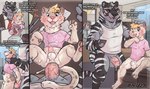 anal anal_orgasm anal_penetration animal_genitalia anthro anthro_on_anthro anthro_penetrated anthro_penetrating anthro_penetrating_anthro ball_size_difference balls bareback biceps big_balls big_dom_small_sub big_muscles big_penis blush bodily_fluids boss bottomless bottomless_anthro bottomless_male bottomwear cellphone claws clothed clothing cubicle cuckold cum cum_in_ass cum_inside cum_on_face cum_on_hand cum_on_self cumshot desk dialogue digitigrade dominant dress_shirt ejaculation electronics employee erection eyebrows flaccid fully_sheathed fur furniture genital_fluids genitals group hair hand_on_shoulder hands-free holding_object holding_phone humanoid_genitalia humanoid_penis infidelity inside jacket licking_own_hand looking_pleasured lying male male/male male_penetrated male_penetrating male_penetrating_male muscular muscular_anthro muscular_male necktie office on_back on_desk open_clothing open_jacket open_mouth open_smile open_topwear orgasm pants paper pawpads pecs pen penetration penile penile_penetration penis penis_in_ass penis_size_difference phone sex sheath shirt sitting size_difference smaller_penetrated smartphone smile spread_legs spreading standing suit sweat table tank_top text topwear trio tuft unprofessional_behavior vein voyeur baileyx sokatak domestic_cat felid feline felis mammal pantherine procyonid raccoon tiger 2024 comic english_text multiple_scenes signature