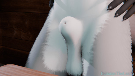 animal_genitalia anthro balls bedroom_eyes blue_body bouncing_balls cutting_board duo ear_flick ears_up erection female fur furniture genitals gloves_(marking) green_eyes grey_body grey_fur male markings multicolored_body multicolored_fur narrowed_eyes penis seductive sheath solo table white_body white_fur bananastheleech maxnoward_(modeler) foepaws canid canine fox mammal 3d_(artwork) 3d_animation animated digital_media_(artwork)