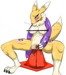 anal anal_insertion anal_penetration anus areola black_sclera blood blue_eyes blush breasts censor_bar chest_tuft claws digimon facial_markings female fur gloves hisashi414 huge_insertion insertion markings nipples open_mouth penetration pussy renamon spread_legs spread_pussy spreading traffic_cone tuft white_fur yellow_fur
Rating: Explicit
Score: 0
User: ChestFox
Date: March 20, 2014