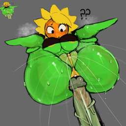 areola areola_slip big_butt big_penis black_clothing black_eyebrows black_shirt black_topwear bodily_fluids butt clitoris clothing disembodied_penis duo ejaculation eyebrows eyelashes female flower freckled_face freckles genital_fluids genitals grey_background holding_both_legs huge_butt huge_penis humanoid_genitalia humanoid_penis imminent_anal imminent_sex lying male male/female noseless not_furry on_back orange_areola penis petal_hair petals plant shirt simple_background solo_focus sweat sweatdrop sweaty_butt topwear vaginal_fluids vaginal_squirting vein veiny_penis vulva yellow_petals qwpeowqpe electronic_arts plants_vs._zombies plants_vs._zombies_heroes popcap_games solar_flare_(pvz) elemental_creature flora_fauna flower_creature humanoid sunflower_(pvz) 1:1 2025 hi_res redraw