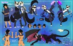 alternate_species anthro birthmark black_hair blonde_hair braided_hair crossgender drawing_tablet ear_piercing elemental_manipulation female feral fire fire_manipulation fur gender_transformation hair long_ears male male/female male/male markings multicolored_body multicolored_fur piercing red_eyes simple_background simple_coloring solo stats tail tan_body tan_skin text transformation yellow_eyes kyu-maru mythology kyu_maru animal_humanoid draconilk dragon dragon_humanoid felid feline humanoid hybrid mammal mythological_creature mythological_scalie noxkat scalie absurd_res english_text hi_res model_sheet multiple_images