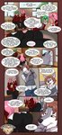 big_butt bottomwear butt clothing dialogue duo femboy hair male male/male pants pink_hair pink_nose school_uniform text uniform lavenderpandy fuzzwolf gummi_(lavenderpandy) bear canid canine canis mammal mustelid otter wolf comic english_text hi_res