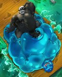3_eyes 5_fingers abdominal_bulge abs anal anal_penetration balls barazoku beard big_dom_small_sub black_arms black_body black_chest black_fingers black_hands black_head black_legs black_nipples black_skin blue_arms blue_balls blue_body blue_chest blue_fingers blue_hair blue_hands blue_head blue_legs blue_nipples blue_penis bodily_fluids dominant drooling erection facial_hair facial_hairfingers fingers genital_fluids genitals grin hair humanoid_on_humanoid humanoid_penetrated humanoid_penetrating humanoid_penetrating_humanoid lactating licking licking_lips male male/male male_humanoid multi_eye musclegut muscular muscular_humanoid nipples not_furry pecs penetration penile penile_penetration penis pointy_ears precum pseudo_hair saliva sex size_difference slime_sex smile sweat tongue tongue_out tusks water white_beard white_eyes white_facial_hair friendly_unit93 zur'gon_(majinorc) goo_creature goo_humanoid humanoid hybrid orc 2022 hi_res