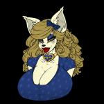 anthro big_breasts breasts cleavage clothed clothing female housewife huge_breasts hypnosis hypnotizing_viewer lips looking_at_viewer mind_control red_lips smile snout solo spiral_eyes stepfordization thick_lips alexaxes ms._merrywood_(corvodarkfox) domestic_cat felid feline felis mammal 1:1