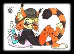 anthro caps clothed clothing male soda_bottle solo bradley_khonest bonkers_d._bobcat bobcat felid feline lynx mammal hi_res