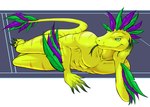 abs anthro bedroom_eyes convenient_censorship feathers feet forked_tongue looking_at_viewer lounging lying male narrowed_eyes nude on_side seductive solo striped_body stripes tail talons toes tongue iudicium86 itzal_eguzkia couatl feathered_scalie feathered_snake reptile scalie snake hi_res