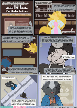 anthro asylum diaper duo female hospital male male/female medical restraints straitjacket text the_padded_room esmeralda_kingsley theodore_reed canid canine mammal procyonid raccoon absurd_res comic english_text hi_res
