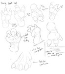 3_toes ambiguous_gender anthro claws feet foot_shot humanoid_feet low-angle_view plantigrade soles solo text toes wrinkled_feet wrinkles 44vex creeperdawnx ambiguous_species 2020 absurd_res english_text hi_res monochrome sketch sketch_page nonbinary_(lore)