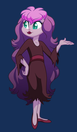 fangs female green_eyes hair lips not_furry purple_hair solo teeth lopoddity ghoul_school hanna-barbera scooby-doo_(series) sibella_dracula humanoid vampire alpha_channel hi_res