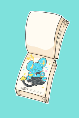 ambiguous_gender black_body black_fur blue_body blue_fur bodily_fluids coloring_book coloring_page electricity_symbol eyes_closed feral flattened fur heart_symbol implied_transformation inanimate_transformation paper pawpads simple_background solo sweat tail_star transformation yellow_body yellow_fur kareha_21909 nintendo pokemon felid feline generation_4_pokemon mammal pokemon_(species) shinx 2:3 hi_res
