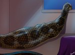 ambiguous_gender big_breasts body_outline breast_imprints breasts external feral fully_inside imprint larger_feral larger_pred size_difference smaller_prey vore window rupie_(artist) reptile scalie snake hi_res