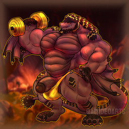 anthro balls bedroom_eyes big_muscles body_plates brown_body brown_claws brown_glans brown_membrane brown_penis brown_scales cave claws clothed clothing crystal_scales dumbbell fangs genitals glans golden_dumbbell golden_thong hand_on_hip horn humanoid_genitalia humanoid_penis lifting_dumbbell male membrane_(anatomy) mostly_nude musclegut muscular muscular_male narrowed_eyes penis penis_out_of_underwear pupils scales seductive silver_ring slit_pupils smile smiling_at_viewer smirk smirking_at_viewer solo spiked_tail spikes spikes_(anatomy) tail teeth thong thong_only topless treasure_hoard underwear underwear_only vein veiny_muscles veiny_penis weights winged_arms wings yellow_body yellow_eyes yellow_scales yellow_sclera amideo european_mythology mythology netflix the_dragon_prince rex_igneous archdragon_(the_dragon_prince) dragon earth_dragon mythological_creature mythological_scalie scalie western_dragon wyvern 1:1 absurd_res hi_res signature