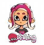 brown_eyes clothing female looking_at_viewer pseudo_hair shirt solo suction_cup surprise t-shirt tentacle_hair tentacles text topwear snoozincopter nintendo splatoon animal_humanoid cephalopod cephalopod_humanoid humanoid marine marine_humanoid mollusk mollusk_humanoid octarian octoling colored sketch