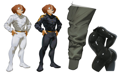 anthro black_bodysuit black_clothing black_latex black_leggings black_legwear black_shirt black_skinsuit black_topwear blue_eyes bodysuit brown_body brown_fur bulge clothed clothed_anthro clothed_male clothing fur latex latex_bodysuit latex_clothing latex_skinsuit leggings legwear male multicolored_body multicolored_fur shirt skinsuit solo tan_body tan_fur tight_clothing topwear two_tone_body two_tone_fur white_clothing white_leggings white_legwear white_shirt white_topwear cxcxxcxxxx beagle canid canine canis domestic_dog hunting_dog mammal scent_hound 2025 absurd_res hi_res