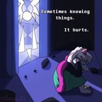 angst anthro bodily_fluids church clothing crying dress eyewear fluffy glasses horn light male paws sad scarf tears poofythedragon deltarune undertale_(series) ralsei bovid caprine darkner goat mammal monster 1:1 absurd_res hi_res story
