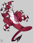 evolved feral genitals male penis solo tail miss-yazriel bandai_namco digimon mythology fan_character sol_the_guilmon digimon_(species) dragon fanmon growlmon mythological_creature mythological_scalie reptile scalie hi_res