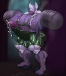 anthro big_muscles big_penis bodily_fluids bulge clothing cum cumshot ejaculation erection exercise foreskin fraternity genital_fluids genital_piercing genitals huge_muscles huge_penis humanoid_genitalia humanoid_penis hyper hyper_genitalia hyper_muscles hyper_penis male muscular muscular_anthro muscular_male nipple_piercing nipples orgasm penis penis_piercing piercing prince_albert_piercing retracted_foreskin solo standing sweat tight_clothing torn_clothing weightlifting workout wrestling_singlet justmegabenewell theta_iota_kappa elliot_(spadx89) bat mammal hi_res