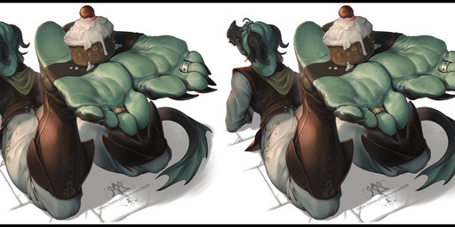 4_toes anthro barefoot claws clothing countershade_feet countershading feet food_on_feet foot_focus foot_ring hair horn humanoid_feet light male plantigrade soles solo stirrup_footwear tail toes kredri mythology dragon mythological_creature mythological_scalie scalie hi_res lighting shaded