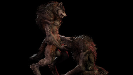 anthro anthro_on_anthro balls deep_throat duo fur genitals guided_fellation head_grab male male/male oral oral_penetration penetration anonymous_artist mythology werewolf_the_apocalypse canid canine crinos mammal mythological_canine mythological_creature werecanid werecanine werecreature werewolf absurd_res blender_(artwork) digital_media_(artwork) hi_res huge_filesize