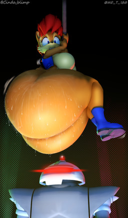 anthro big_butt bodily_fluids bottom_heavy bottomless bottomless_female brown_body bubble_butt butt clothed clothing duo female hanging_on huge_butt hyper hyper_butt imminent_fall machine nervous nervous_sweat pear-shaped_figure stealth sweat sweatdrop sweaty_butt wide_hips worried cindablimp mr_t_18g milambre71_(modeler) archie_comics sega sonic_the_hedgehog_(archie) sonic_the_hedgehog_(comics) sonic_the_hedgehog_(satam) sonic_the_hedgehog_(series) sally_acorn swatbot chipmunk ground_squirrel hybrid mammal robot rodent sciurid tree_squirrel 2025 3d_(artwork) absurd_res digital_media_(artwork) hi_res