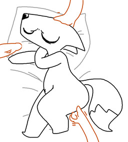 anthro bed bedding bedding_background black_nose dipstick_tail disembodied_hand disembodied_penis eyes_closed female female_focus fingering flat_chested fur furniture genitals group high-angle_view lying male male/female markings navel offscreen_character offscreen_male on_bed on_side penis petting simple_background sleep_molestation sleeping solo_focus tail tail_markings white_background white_body white_fur the_weaver boxdog_(comic) boxdog canid canine canis domestic_dog mammal digital_drawing_(artwork) digital_media_(artwork)