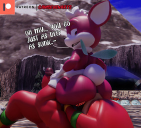 anal anthro big_butt butt dialogue duo erection eyes_closed facesitting femboy fur hair leg_grab looking_back looking_down lying male male/male on_back oral red_body red_fur rimming sex shortstack shortstack_male sitting_on_another text thick_thighs thigh_grab white_hair wide_hips wings camseven sega sonic_the_hedgehog_(series) sonic_unleashed chip_(sonic) knuckles_the_echidna canid canine canis chihuahua domestic_dog echidna gaia mammal monotreme toy_dog 3d_(artwork) digital_media_(artwork) english_text hi_res watermark