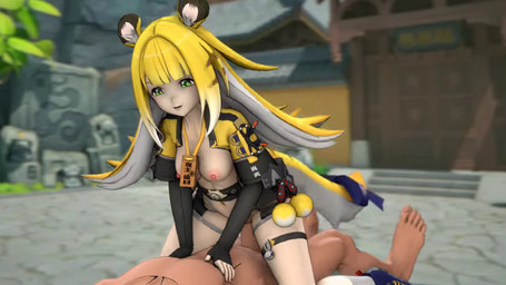 animal_ears animal_tail blonde_hair bouncing_breasts breasts clothed clothing cowgirl_position duo erection exposed_breasts feet female female_on_human female_on_top female_penetrated from_front_position genitals hair half-closed_eyes half_naked human_penetrating_female humanoid_genitalia humanoid_on_humanoid humanoid_penetrated humanoid_penis long_hair male male/female male_on_bottom male_penetrating male_penetrating_female medium_breasts narrowed_eyes navel nipples on_bottom on_top open_mouth open_smile outside penetration penile penile_penetration penis penis_in_vagina raised_clothing raised_shirt raised_topwear sex shirt smile solo_focus spread_legs spreading tail thigh_strap toes topwear vaginal vaginal_penetration vulva devilscry hoyoverse mihoyo zenless_zone_zero ju_fufu animal_humanoid felid felid_humanoid feline feline_humanoid human humanoid mammal mammal_humanoid pantherine 16:9 2026 3d_(artwork) 3d_animation animated digital_media_(artwork) high_framerate loop no_sound short_playtime source_filmmaker_(artwork) video widescreen