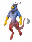 2018 anthro avalon avalon_(blueavian) avalondragon avalonjay avian beak black_body black_feathers black_fur blue_body blue_eyes blue_feathers blue_fur blue_scales chimera claws dragon feathers featureless_crotch fur gryphon hi_res humanoid_hands male multicolored_body multicolored_feathers multicolored_fur multicolored_scales muscular muscular_anthro muscular_male mythological_avian mythological_creature mythological_scalie mythology nude red_body red_feathers red_fur red_scales red_skin scales scalie simple_background solo tail text toe_claws two_tone_body two_tone_feathers two_tone_scales url white_background yellow_beak yellow_body yellow_scales zaush