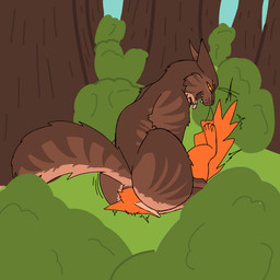 brown_body brown_fur facesitting female feral forced fur male male/female oral orange_body orange_fur sex sitting_on_another snout_fuck struggling yellow_eyes warriors_(book_series) brambleclaw_(warriors) squirrelstar_(warriors) domestic_cat felid feline felis mammal 1:1 hi_res