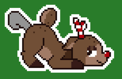 anal anal_penetration anthro antlers ass_up bedroom_eyes black_eyes brown_body brown_eyelids brown_fur brown_hooves butt clenched_teeth disembodied_penis ears_back eyes_closed freckled_butt freckled_face freckled_tail freckles from_behind_position fur genitals glistening_eyelids green_background hooves horn looking_back male narrowed_eyes open_mouth outline penetration penis pivoted_ears red_nose seductive sex short_tail simple_background smile solo striped_antlers tail teeth white_outline lambby blushcrunch_studio dandy's_world roblox rudie_(dandy's_world) deer mammal new_world_deer reindeer toon_(dandy's_world) animated colored digital_media_(artwork) loop pixel_(artwork) pixel_animation