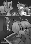 brother_(lore) comic dialogue english_text equid equine fan_character female feral grey_background hasbro hexuas hi_res horn letter male mammal monochrome my_little_pony mythological_creature mythological_equine mythology pegasus sibling_(lore) simple_background sister_(lore) sketchy_skylar sketchy_skylar_(character) text unicorn wings