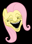 ambiguous_gender magic simple_background solo transparent_background trollface friendship_is_magic hasbro my_little_pony fluttershy_(mlp) equid equine horse mammal pony alpha_channel meme