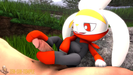 3_toes anthro balls bodily_fluids cum cumshot duo ejaculation feet female foot_fetish foot_play footjob footjob_while_masturbating genital_fluids genitals human_on_anthro humanoid_genitalia humanoid_penis interspecies larger_male male male/female masturbation orgasm penile penis pokephilia precum red_eyes sex size_difference smaller_female toes two-footed_footjob vulva zensintemple nintendo pokemon generation_8_pokemon human mammal pokemon_(species) raboot 16:9 3d_(artwork) 3d_animation animated digital_media_(artwork) hi_res high_framerate no_sound short_playtime source_filmmaker_(artwork) video widescreen