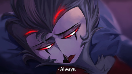 anthro beak blurred_background close-up dialogue eyelashes hair half-closed_eyes lying male male_anthro narrowed_eyes pupils red_eyelashes red_sclera resting sad solo text white_pupils killiansatoru hellaverse helluva_boss stolas_(helluva_boss) avian bird demon owl owl_demon 2024 english_text headshot_portrait hi_res portrait