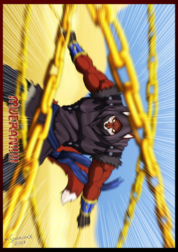 anthro armor attack big_muscles bottomwear bracers chain clothed clothing desert fur hood male multicolored_body multicolored_fur muscular muscular_anthro muscular_male red_body red_fur sand solo text topwear two_tone_body two_tone_fur white_body white_fur xxsparcoxx acarius_medjay teofacio_larna canid canine fox mammal red_fox true_fox 2023 comic digital_media_(artwork) hi_res spanish_text