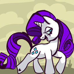 bent_leg black_markings blue_eyes cloud curled_mane curled_tail cutie_mark eyelashes female feral fur grass half-closed_eyes heart_(marking) hooves horn long_mane long_tail mane markings narrowed_eyes open_mouth open_smile outside pink_tongue plant purple_mane quadruped sky smile solo standing tail tongue unguligrade unicorn_horn walking white_body white_fur white_hooves white_horn yellow_sky flyinurfries friendship_is_magic hasbro my_little_pony mythology rarity_(mlp) equid equine mammal mythological_creature mythological_equine unicorn 1:1 2022 colored digital_drawing_(artwork) digital_media_(artwork) english_description hi_res shaded