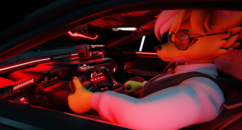 anthro car car_interior clothing eyewear female inside_car inside_vehicle looking_at_viewer motor_vehicle red_light solo sunglasses vehicle haolde cd_projekt_red cyberpunk_2077 haolde_(character) canid canine canis mammal wolf 3d_(artwork) absurd_res blender_(artwork) digital_media_(artwork) hi_res huge_filesize gynomorph_(lore)