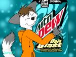 anthro beverage beverage_can clothing hoodie hug male micro soda solo topwear hyperchu baja_blast mountain_dew taco_bell isaac_winters arctic_fox canid canine fox mammal true_fox 2014