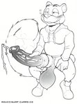 anthro balls big_balls big_penis bodily_fluids bottomless clothed clothing erection fur genital_fluids genitals holding_own_penis holding_penis huge_balls huge_penis humanoid_genitalia humanoid_penis hybrid_genitalia hybrid_penis hyper hyper_genitalia hyper_penis knot knotted_humanoid_penis knotted_penis male male_peeing musk musk_clouds peeing peeing_while_erect penis solo sweat sweaty_genitalia tail tongue tongue_out urine urine_stream watersports guccigarf conker's_bad_fur_day rareware conker mammal rodent sciurid tree_squirrel absurd_res digital_media_(artwork) hi_res monochrome