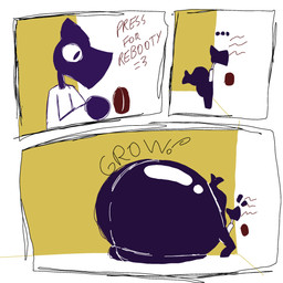 big_butt butt butt_expansion expansion female huge_butt hyper hyper_butt purple_body pushbutton simple_background solo surprised text bunbuun axel_(bunbuun) aquatic fish humanoid shark 1:1 comic english_text hi_res tagme
