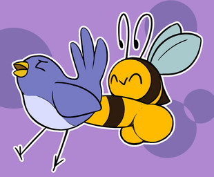 2_antennae ^_^ abstract_background ambiguous_feral ambiguous_gender ambiguous_penetrated antennae_(anatomy) avian_feet balls beak big_balls big_penis black_antennae black_legs blue_body blue_feathers blue_tail blue_wings brown_stripes cloacal cloacal_penetration countershade_torso countershading curled_antennae duo erection eyes_closed feathers feral feral_on_feral feral_penetrated feral_penetrating feral_penetrating_feral from_behind_position genitals huge_balls huge_penis humanoid_genitalia humanoid_genitalia_on_feral humanoid_penis humanoid_penis_on_feral hyper hyper_balls hyper_genitalia hyper_penis insect_wings interspecies long_antennae male male/ambiguous male_feral male_penetrating male_penetrating_ambiguous markings open_beak open_mouth outline penetration penile penile_penetration penis penis_in_cloaca sex smile stinger striped_body striped_genitalia striped_markings striped_penis stripes tail white_outline wings yellow_balls yellow_beak yellow_penis unowo arthropod avian bee bird hymenopteran insect 2023 digital_media_(artwork)
