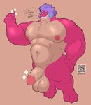 anthro balls genitals hair humanoid_genitalia humanoid_penis male musclegut muscular muscular_anthro muscular_male nipples non-mammal_balls non-mammal_nipples nude nude_male pecs penis pink_body purple_hair qr_code slightly_chubby slightly_chubby_anthro slightly_chubby_male solo vein veiny_penis tute_bear mythology wish_dragon long_(wish_dragon) dragon eastern_dragon mythological_creature mythological_scalie scalie hi_res